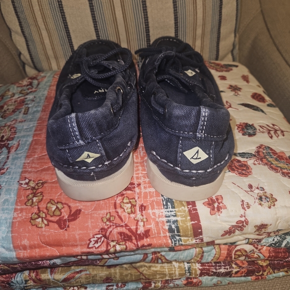 Sperry Men's Dark Blue Boat Shoes - Picture 2 of 4